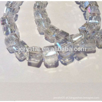 Crystal fabricante Praça Forma Cristal Cubo Beads Vidro